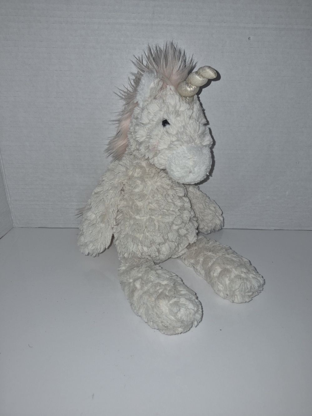 Mary Meyer Cream Plush Unicorn Toy